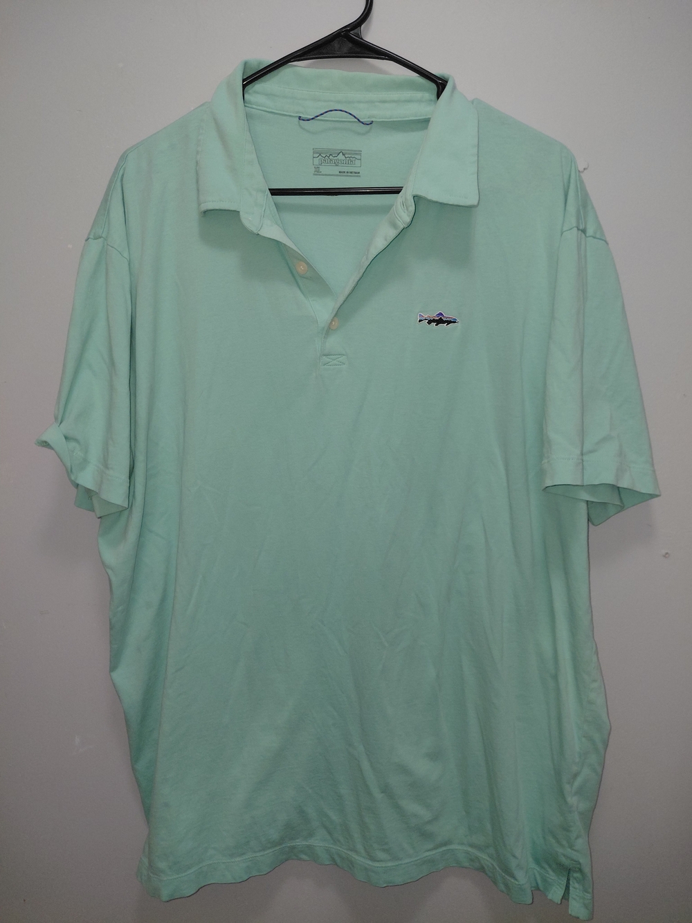 Patagonia Mint Green Short-Sleeve Polo XL